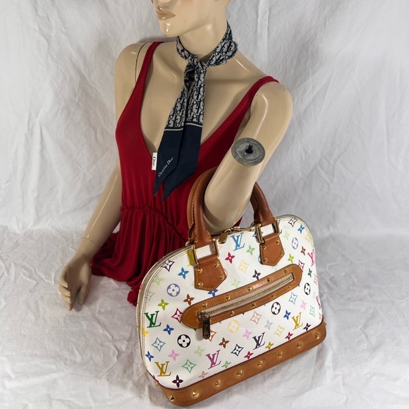 LOUIS VUITTON Authentic Monogram Multicolor White Base Alma Made in USA M92647 - Picture 17 of 17